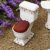 Baoblaze 4pcs Miniatur Weiße Badewanne, Toilette, Spüle, Spiegel Badezimmer Möbel Set für 1/12 Puppenhaus Bad Dekoration - # 2 - 2